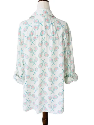 AERIE Tennis Racket Pajama Shirt thumbnail 4