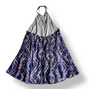 Show Me Your Mumu Purple Haze Katy Halter Mini Dress Womens Size L Boho‎ thumbnail 6
