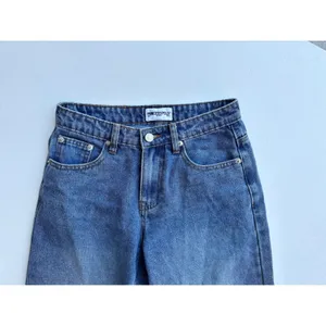 Princess Polly Everlong Jean Mid Blue Wash Wide Leg Mid Rise Denim US 0 thumbnail 4