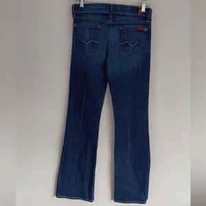 7 For All ManKind womens bootcut size 24 midnight rain thumbnail 4