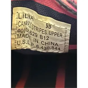 Polo Ralph Lauren Lilia canvas stripes pink size 9B ￼ thumbnail 9