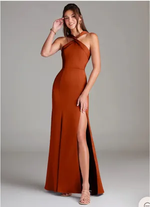Azazie Rust Dress thumbnail 2
