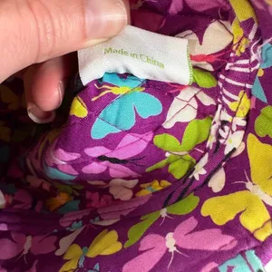Vera‎ Bradley Purple Floral Quilted Tote Bag EUC thumbnail 8