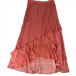 Love Fire Maxi Skirt Layered Fairy 90s Y2K High Low Size XL thumbnail 6