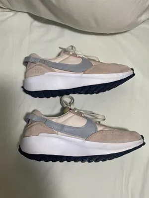 Nike Waffle Debut Women's Sneakers Pink Gray Running Shoes Size 8 DH9523-605 thumbnail 6