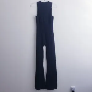 Halara OQQ Ribbed Wide Boot Cut Jumpsuit thumbnail 7