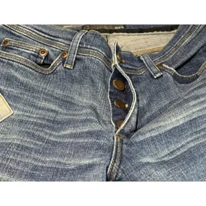 Joes Jeans Women Size 28 Patchwork Denim Blue Straight Buttonfly Festival Grunge thumbnail 5
