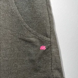 Pink lotus Women's Dark Green Athletic Shorts with Drawstring thumbnail 2