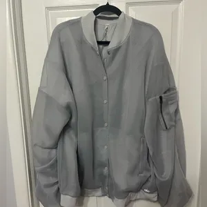 Alo Yoga‎ Field Mesh Jacket Full Zip Dove Grey large thumbnail 2