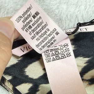 Victoria's Secret Leopard Print Satin Cami Tank Top Small Black Beige 406702-NEM thumbnail 5