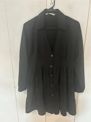 Zara Black Dress with Collar thumbnail 2