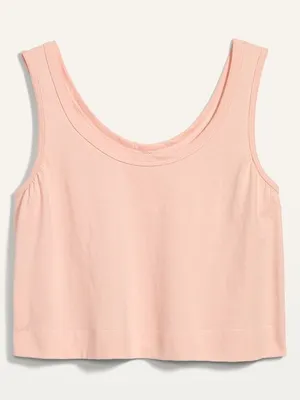 Old navy vintage cropped tank top in pink thumbnail 1