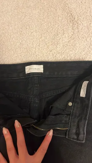 PacSun Jean Skirt Mini Black thumbnail 4