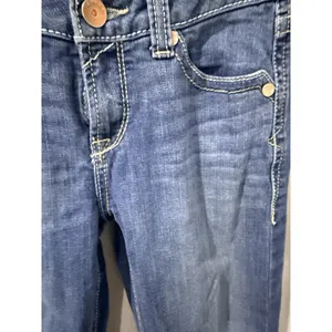 Ariat Real Denim Jeans Women' 12 Short Blue Mid Rise Boot cut Medium Wash Y2K V thumbnail 3