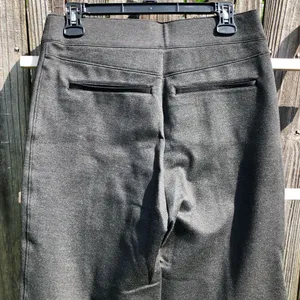 SPANX Gray Pull on Perfect Flare Pants Stitched front crease size Large thumbnail 5