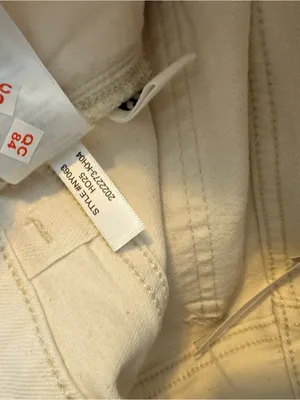 Madewell Relaxed Bootcut Jeans Cream White Canvas High Rise Comfort‎ Stretch 28 thumbnail 8