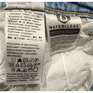Levis Premium Ribcage Straight Ankle Jeans Womens 32x27 High Rise Light Wash thumbnail 7