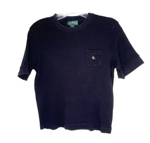 Ralph Lauren Petite Medium Blue100% Cotton Short Sleeve T-shirt 88e thumbnail 1