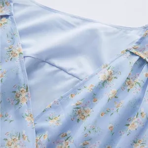 NEW Plus Size Wrap Floral Maxi Dress Short Sleeves Casual Maxi Dresses 3X thumbnail 6