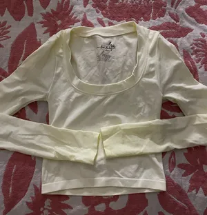Intimately Free People U-Neck Fitted Cropped Long Sleeve thumbnail 1