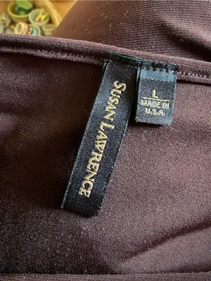 Susan Lawrence Brown Blouse Size L thumbnail 4