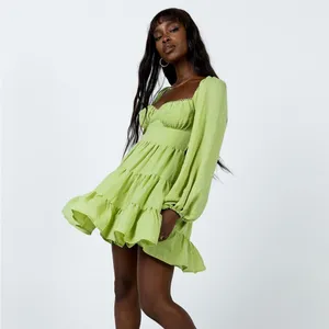 Princess‎ Polly Danny Long Sleeve Mini Dress Green Size 8 thumbnail 7