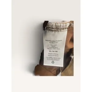 Time and Tru Women XL 16-18 Brown Faux Suede Pants Stretch Straight TT331000786 thumbnail 3