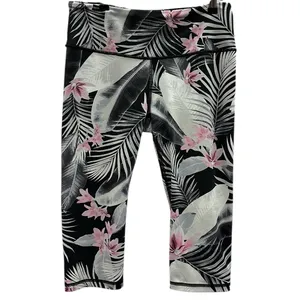 Victorias Secret Knockout Sport Crop Floral Print Leggings Womens Medium thumbnail 8