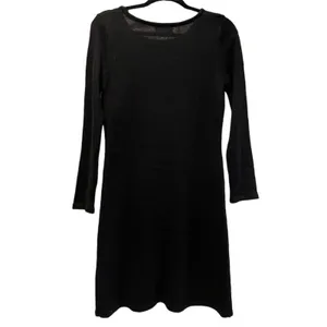 Ronni‎ Nicole Womens Black Maroon Colorblock Knit Long Sleeve Sweater Dress M thumbnail 2