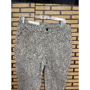 Seven7 Tummyless Skinny Leopard Print‎ Skinny Jeans Size 8 thumbnail 3