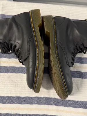 Dr. Martens Women’s 5 Black Leather 1460 Lace Up Combat Boots AirWair thumbnail 11
