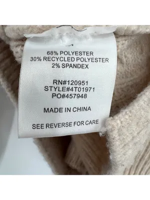 Pink Rose Cable Knit Zip-Up Hoodie Beige Size Medium NWT Balletcore Coquette thumbnail 8