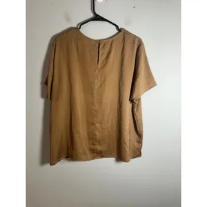 Banana Republic Afternoon Latte Short Sleeve Crew Neck‎ Blouse XL 753748-01 thumbnail 3