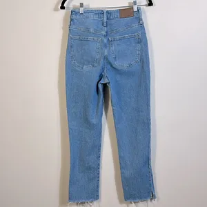 Madewell The Curvy Perfect Vintage Raw Hem Distressed Jean Women Blue 23T Tall thumbnail 2