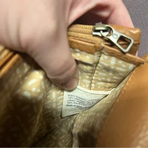 Lucky Brand Liza Convertible Wallet Crossbody Brown 100% Leather Pebbled thumbnail 6