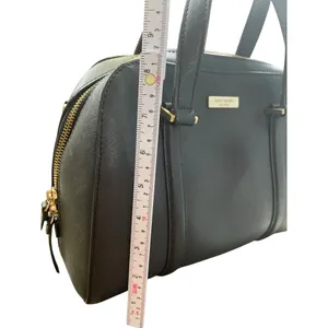 Kate Spade Womens Black Leather Satchel Handbag Medium Size SKU 8673 thumbnail 5