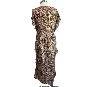 Revolve Majorelle Jasmina Leopard Print Midi Dress‎ Slip Style Party Dress Sz L thumbnail 4