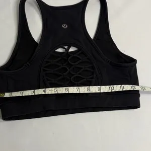 Lululemon Athletica Classic Black Sports Bra thumbnail 4