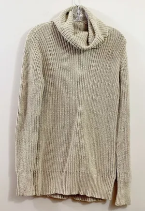 Abercrombie & Fitch Knit Mock Neck Tan Sweater thumbnail 1