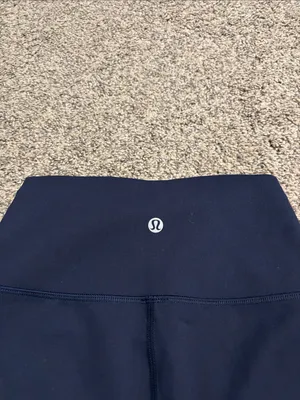 Lululemon Wunder Train High Rise Short 8" True Navy size 4 thumbnail 3