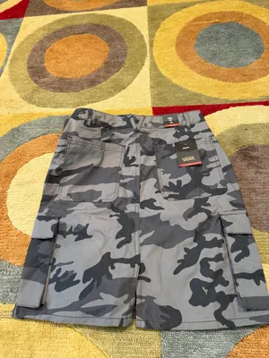 NWT Vans Cobra Cargo Skirt Camo Print Black Grey Belted Women’s Size 28 Waist thumbnail 8