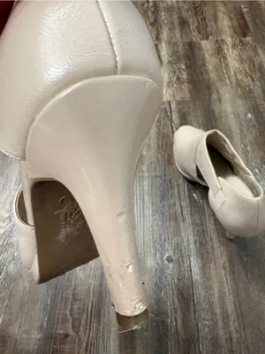 Life Stride Nude Soft System Taupe Peep Toe Heels 8.5 Preppy Formal Wedding thumbnail 7