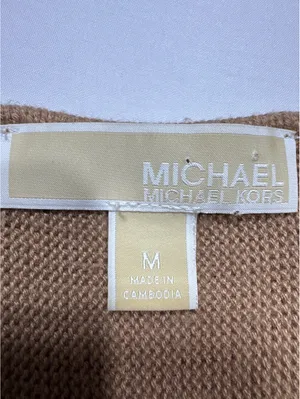 Michael Kors Cozy Camel Knit Sweater with Side Zipper - Size thumbnail 5