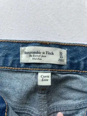 Abercrombie The Barrel Jean Mid-Rise (Curve Love) thumbnail 2