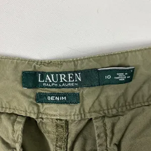 Lauren Ralph Lauren Shorts Womens 10 Green Chino Cotton Patch Pockets‎ Casual thumbnail 6