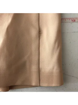 Marciano Strapless Cocktail Dress Foldover Sheath Beige XS thumbnail 3