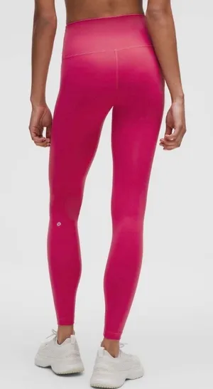 Lululemon NWT Wunder Train High Rise Tights 28” Leggings Raspberry Coulis Size 8 thumbnail 1