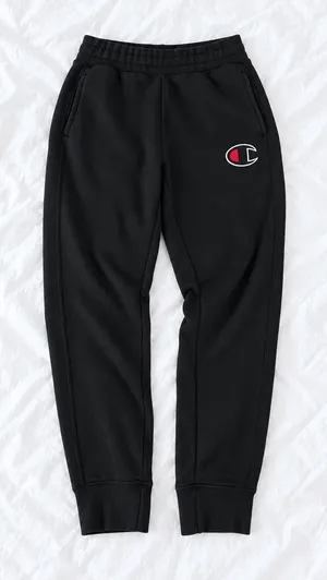 Champion Black Logo Joggers – Size Small thumbnail 1