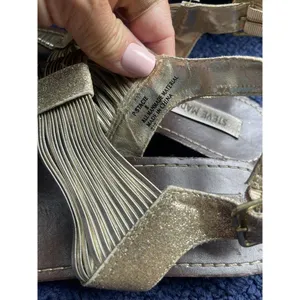 Steve Madden “Stacie” Strappy Gold Sandal Boho Peasant Bohemian Festival Size 8 thumbnail 4