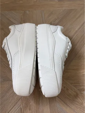 Dr. Scholl's x Favorite Daughter Platform Sneakers White Leather Size 9 thumbnail 3